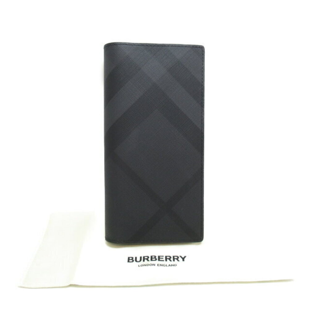 Burberry Zip Gray Long Leather Wallet Bifold - Picture 8 of 10